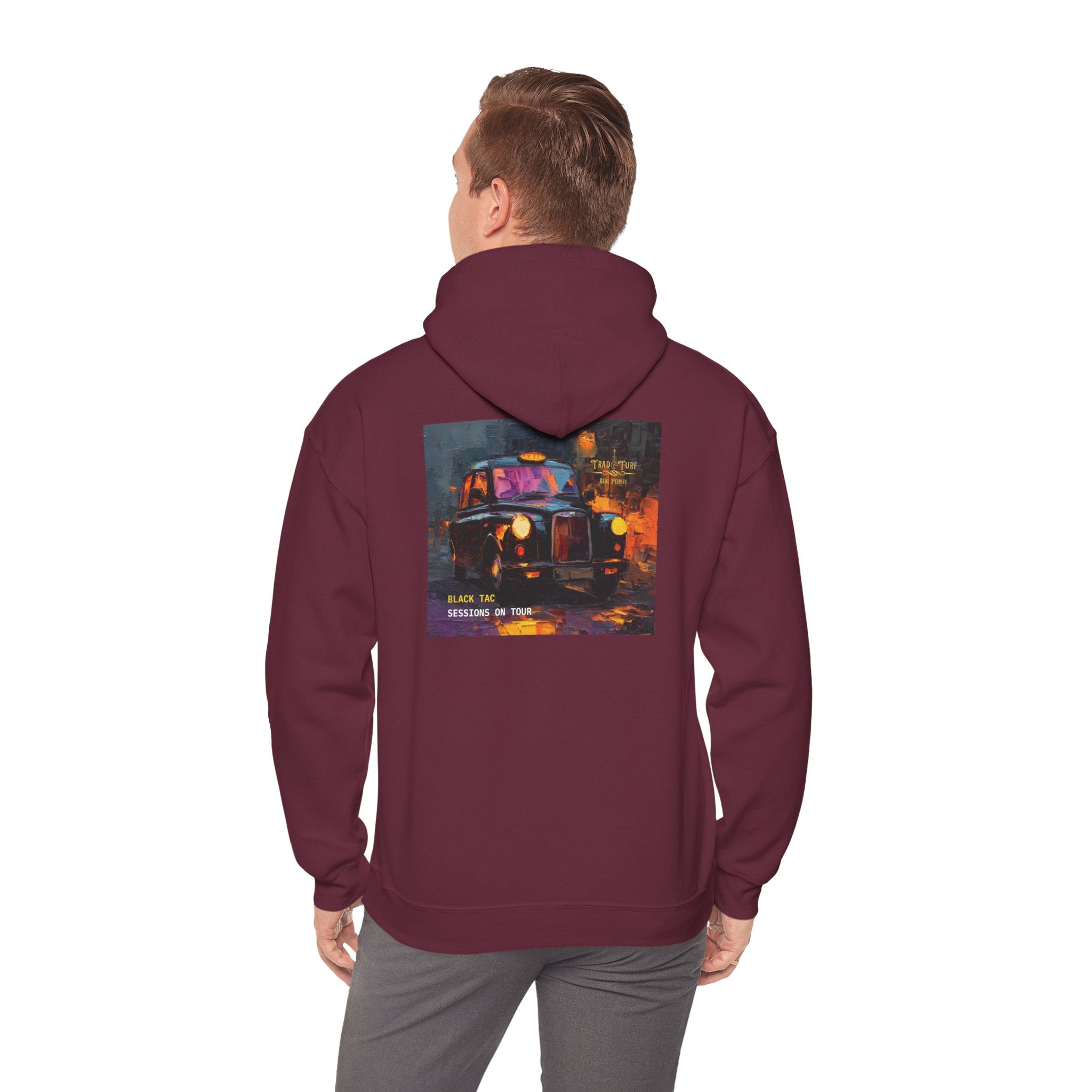Black Tac- Unisex Heavy Blend Hoodie | Soft Cotton Blend Sweatshirt | Versatile, Durable, Everyday Fit